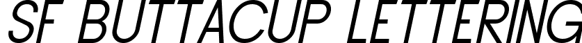 SF Buttacup Lettering font - SFButtacupLetteringOblique.ttf