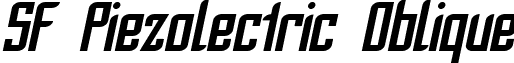 SF Piezolectric Oblique font - SF Piezolectric Oblique.ttf