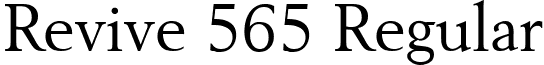 Revive 565 Regular font - Revival.ttf