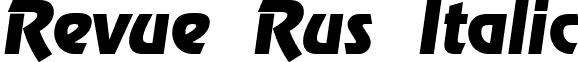 Revue Rus Italic font - REVUEI.ttf