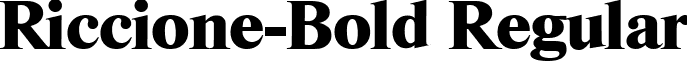 Riccione-Bold Regular font - Riccione-Bold.ttf