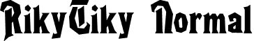 RikyTiky Normal font - RikyTikyNormal.ttf