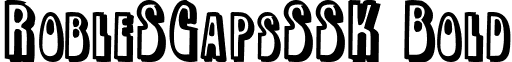 RobleSCapsSSK Bold font - RobleSCapsSSKBold.ttf