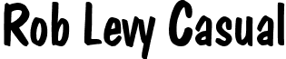 Rob Levy Casual font - roblevy.ttf