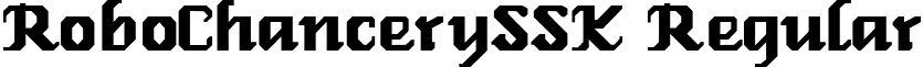 RoboChancerySSK Regular font - RoboChancerySSK.ttf