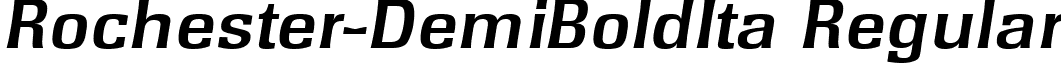 Rochester-DemiBoldIta Regular font - Rochester-DemiBoldIta.ttf