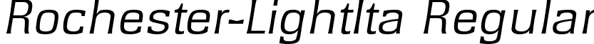 Rochester-LightIta Regular font - Rochester-LightIta.ttf