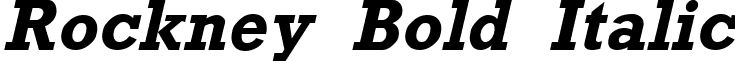 Rockney Bold Italic font - RockneyBoldItalic.ttf