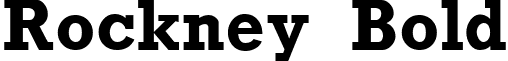 Rockney Bold font - rocknb.ttf