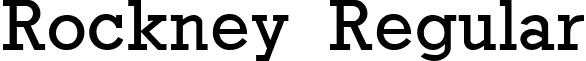 Rockney Regular font - rckn.ttf