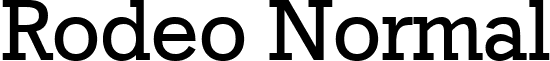 Rodeo Normal font - Rodeo Normal.ttf