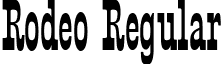 Rodeo Regular font - RODEO.ttf