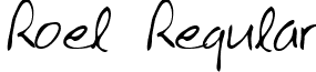 Roel Regular font - RoelRegular.ttf