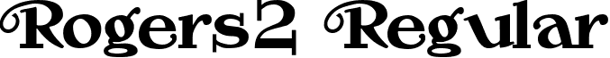 Rogers2 Regular font - Rogers2.ttf