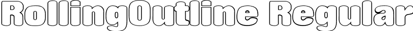 RollingOutline Regular font - RollingOutlineRegular.ttf