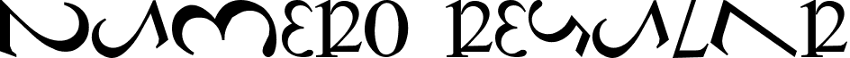 Numero Regular font - alpha_numero.TTF