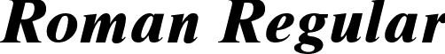 Roman Regular font - Roman4.ttf