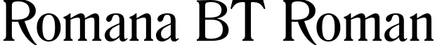 Romana BT Roman font - RomanaBTRoman.ttf