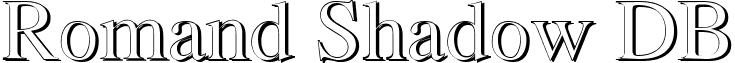 Romand Shadow DB font - RomandShadowDB.ttf