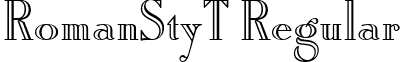 RomanStyT Regular font - RomanStyT.ttf