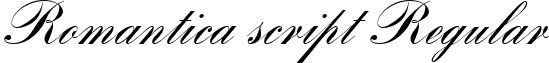 Romantica script Regular font - Romantica_20script.ttf