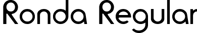 Ronda Regular font - RondaRegular.ttf