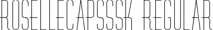 RoselleCapsSSK Regular font - RoselleCapsSSK.ttf