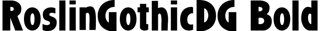 RoslinGothicDG Bold font - ROSLY12.ttf