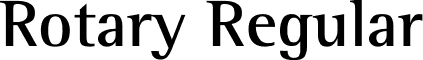 Rotary Regular font - Rotary.ttf