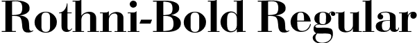 Rothni-Bold Regular font - rothnib.ttf