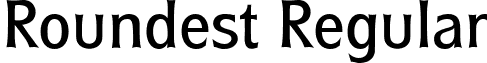 Roundest Regular font - RoundestRegular.ttf