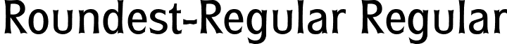 Roundest-Regular Regular font - Roundest-Regular.ttf