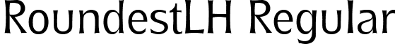 RoundestLH Regular font - RoundestLHRegular.ttf