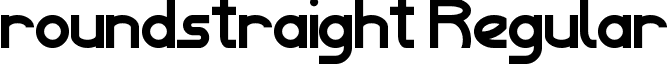 roundstraight Regular font - roundstraight.ttf