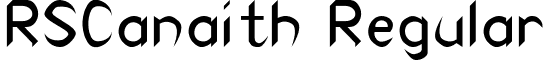 RSCanaith Regular font - CANAITH.ttf