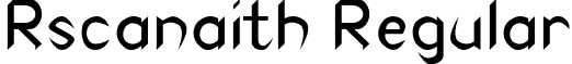 Rscanaith Regular font - rscnait.ttf