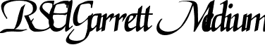 RSElGarrett Medium font - rselg31.ttf