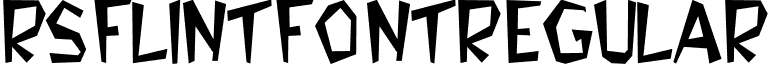 RSFlintFont Regular font - FLINT.ttf