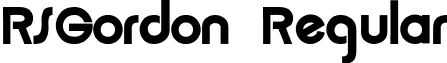 RSGordon Regular font - GORDON.ttf