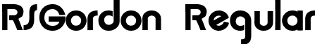 RSGordon Regular font - rsgordon.ttf