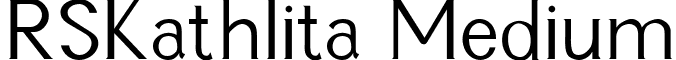 RSKathlita Medium font - rskat39.ttf