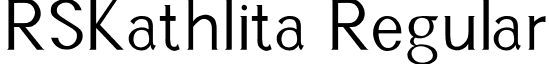 RSKathlita Regular font - KATHLIT.ttf