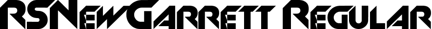 RSNewGarrett Regular font - NEWGAR.ttf