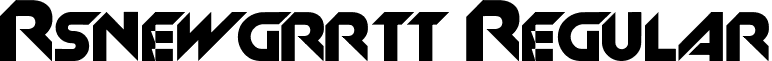 Rsnewgrrtt Regular font - Rsnewgrrtt.ttf