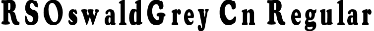 RSOswaldGrey Cn Regular font - rsoswal2.ttf