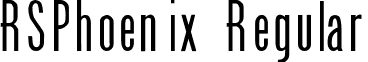 RSPhoenix Regular font - PHOENIX.ttf