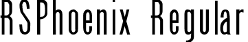 RSPhoenix Regular font - rsphoenix.ttf