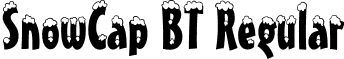 SnowCap BT Regular font - SnowCapBT.ttf