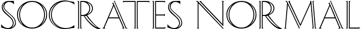 Socrates normal font - socratesregular.ttf