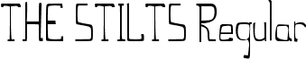 THE STILTS Regular font - THESTILTS_erc_2006.ttf